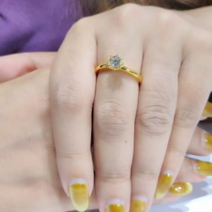 Elegant GIA Diamond Ring