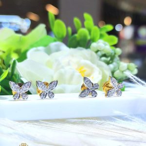 Diamond Butterfly Earring